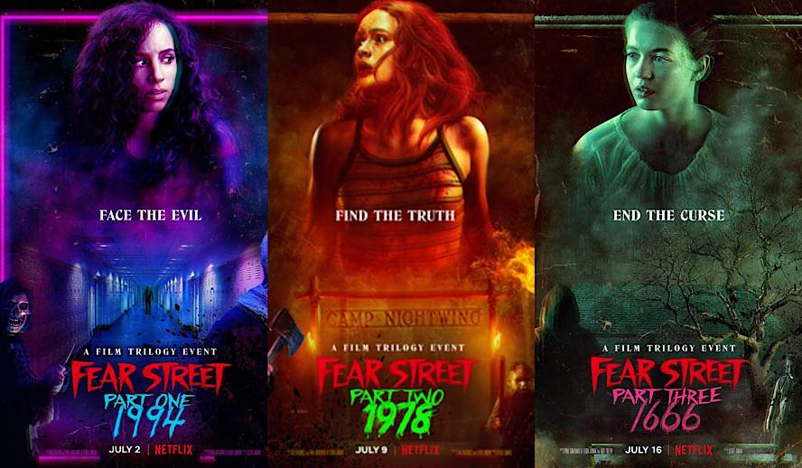 Couvertures des films Fear Street
